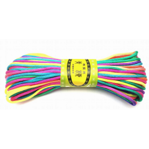 Satijn -koord  2mm  - Regenboog - 20 meter